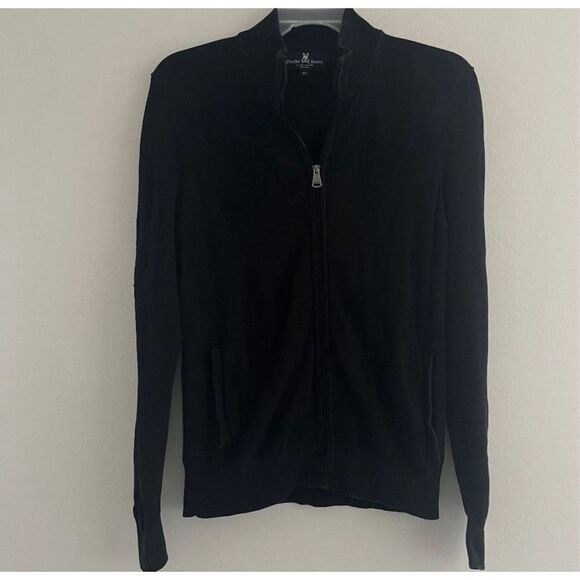 Psycho Bunny Cardigan Men 100% cotton Logo long sleeve full zip Small - Picture 1 of 14